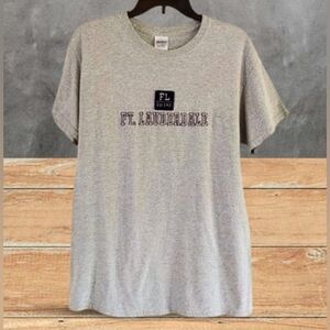Vintage Ft. Lauderdale embroidered heather gray t-shirt, sz. Med